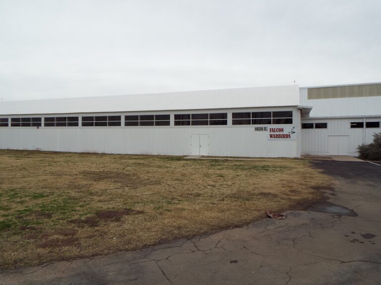 Eastin Aviation – historic WWII hangar at Falcon Field, Mesa, the school's base
