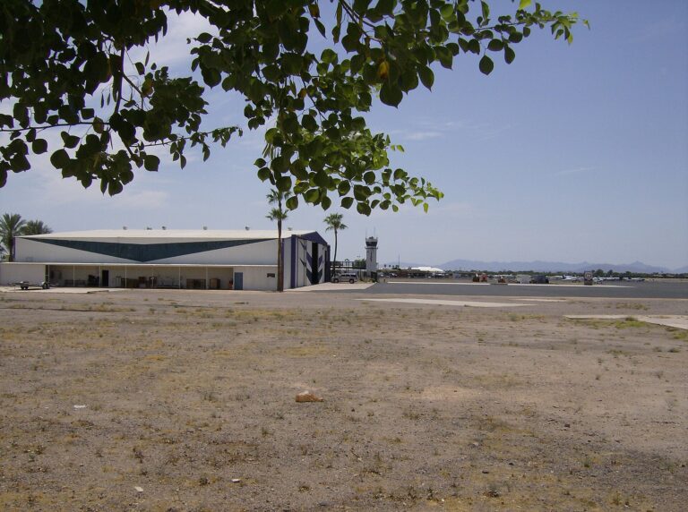 Venture West Flight School – control tower and ramp at Falcon Field, Mesa, the school's base