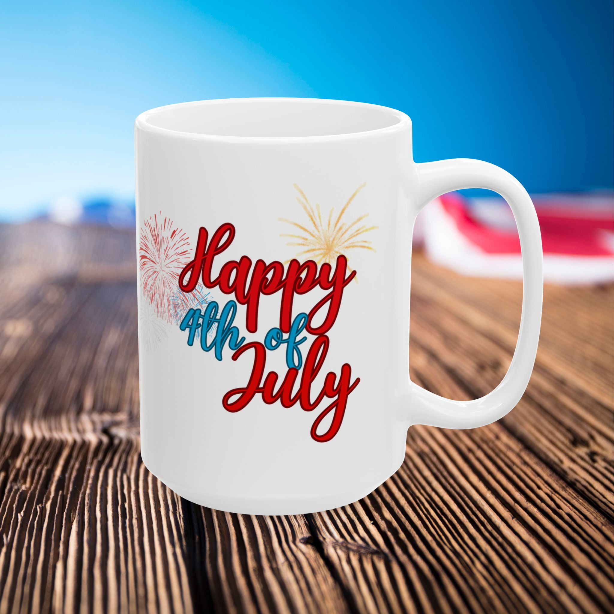 independence day coffee cup ceramic mug | 11oz or 15oz