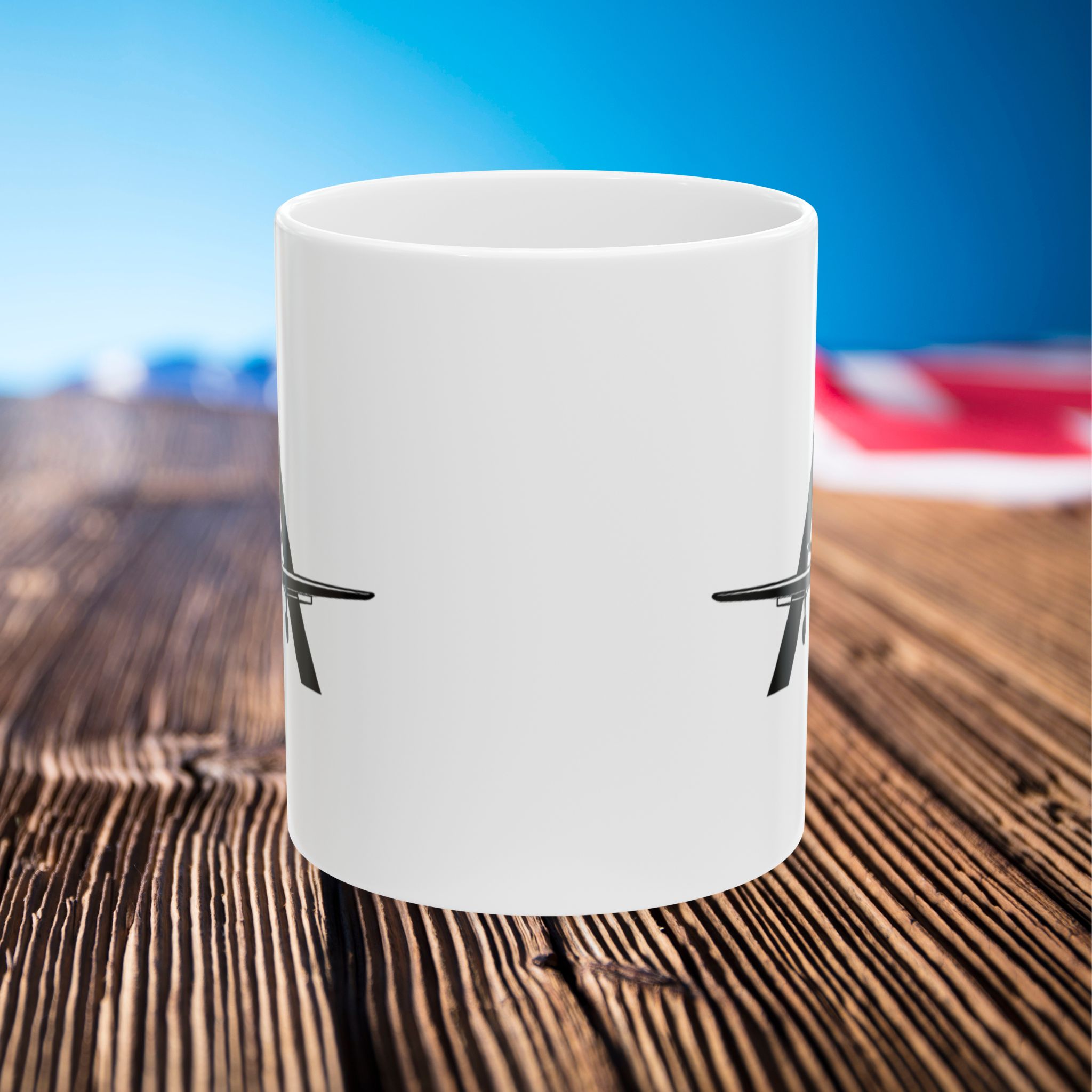 airplane silhouette ceramic mug – pilot & travel coffee cup (11oz, 15oz)