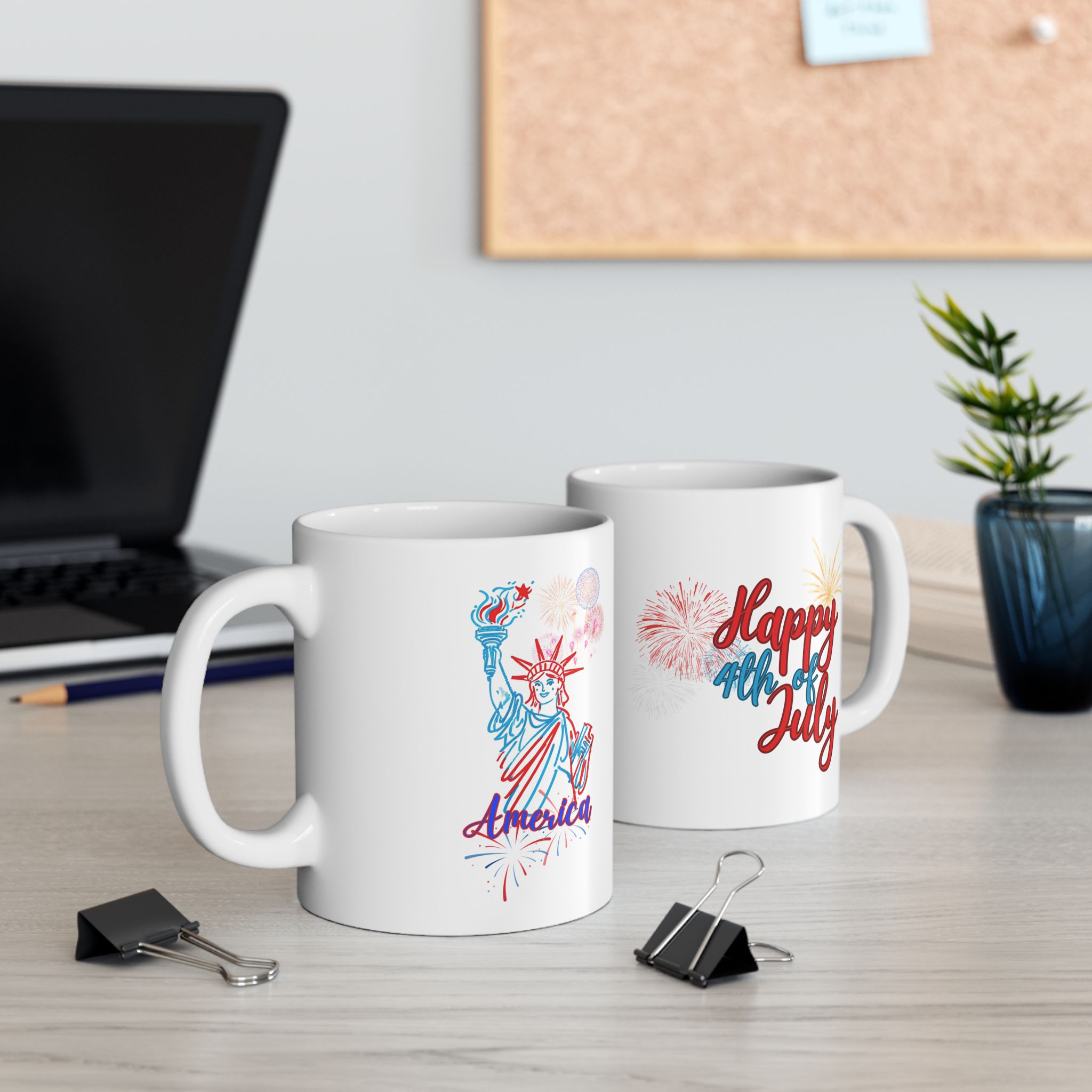 independence day coffee cup ceramic mug | 11oz or 15oz