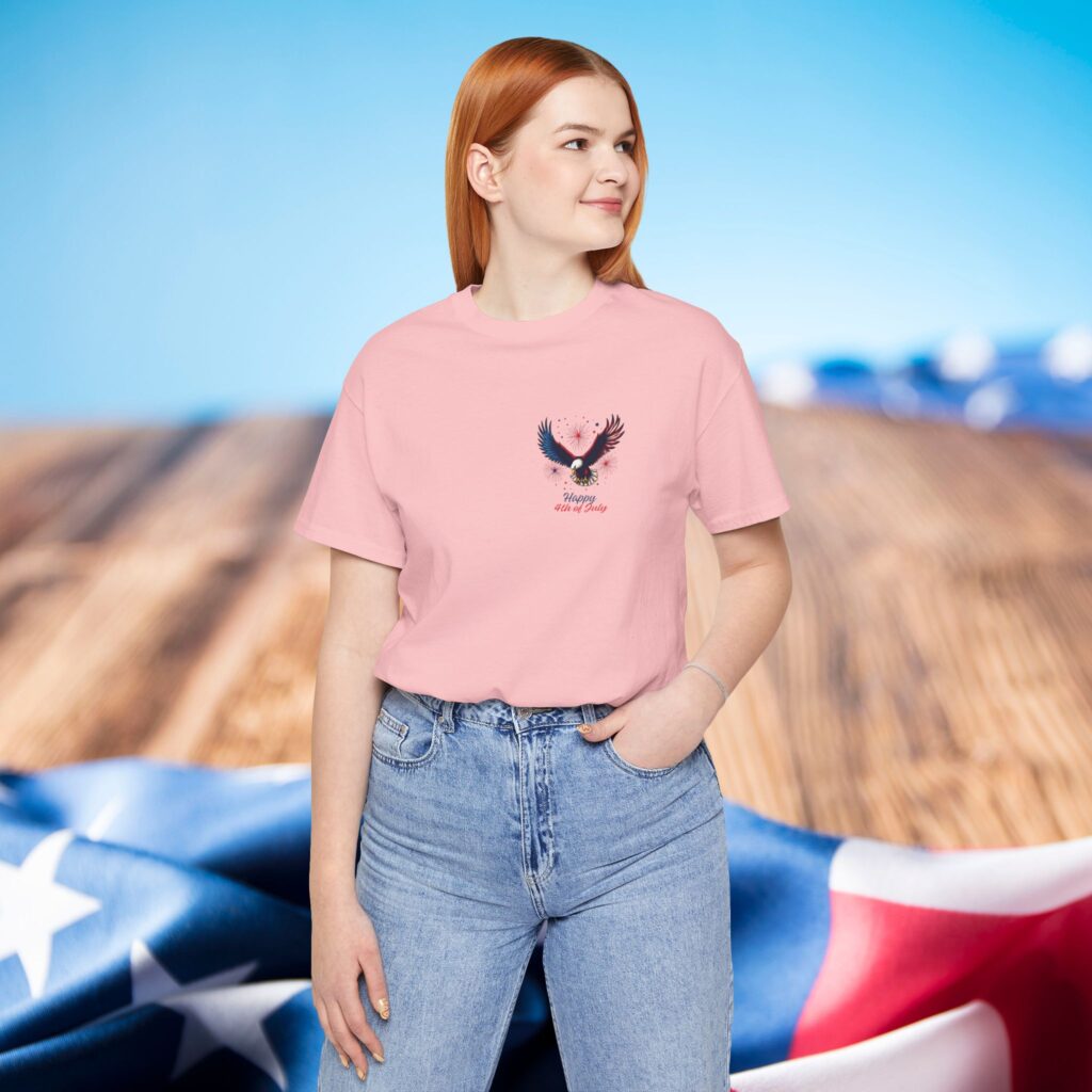 4th of july tshirt, pocket eagle shirt, patriotic usa t shirt, independence day gift, american flag top