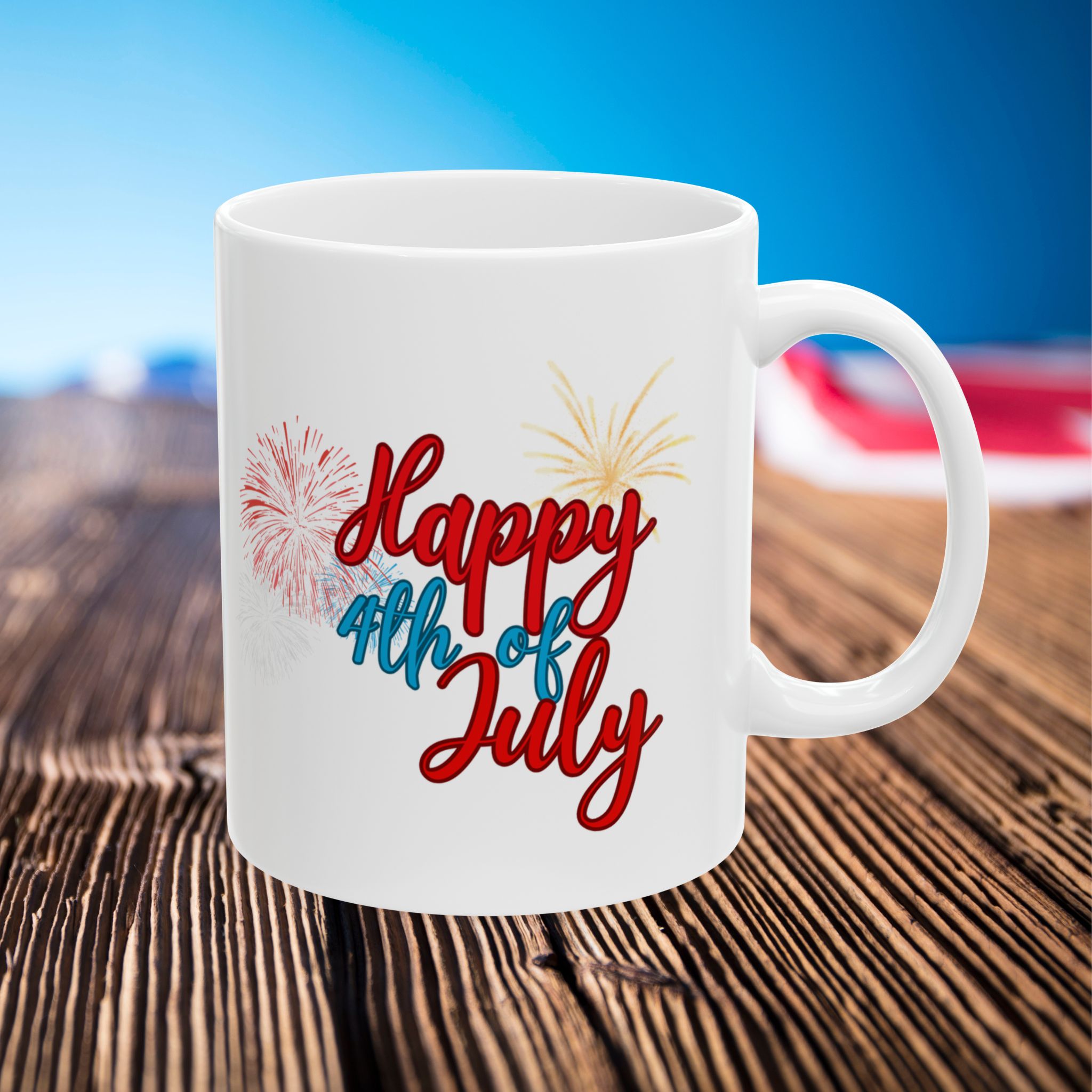 independence day coffee cup ceramic mug | 11oz or 15oz