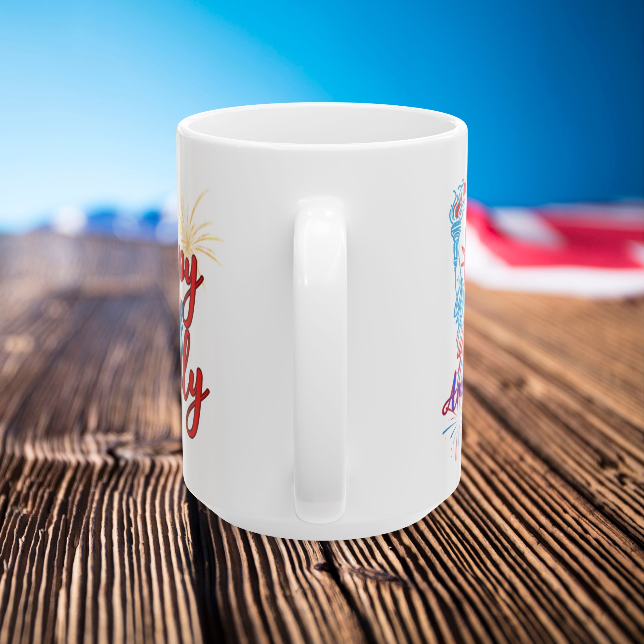 independence day coffee cup ceramic mug | 11oz or 15oz