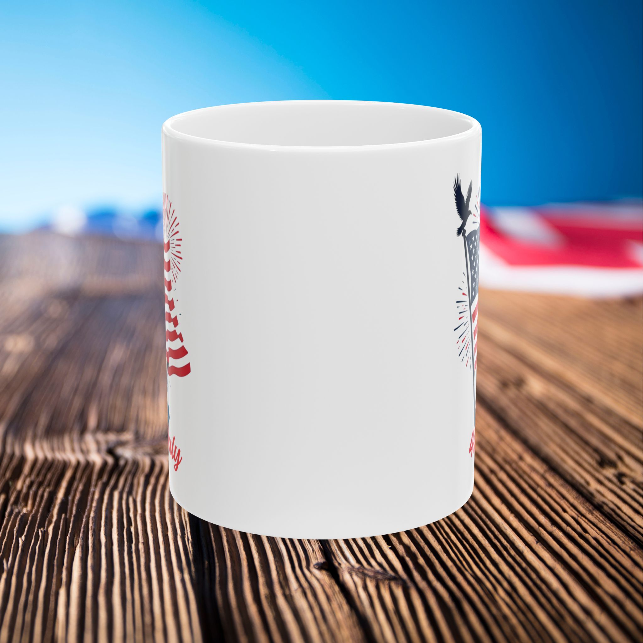 patriotic mug, 4th of july american flag coffee cup, usa independence day gift, red white blue kitchen decor, memorial day tea mug, veteran