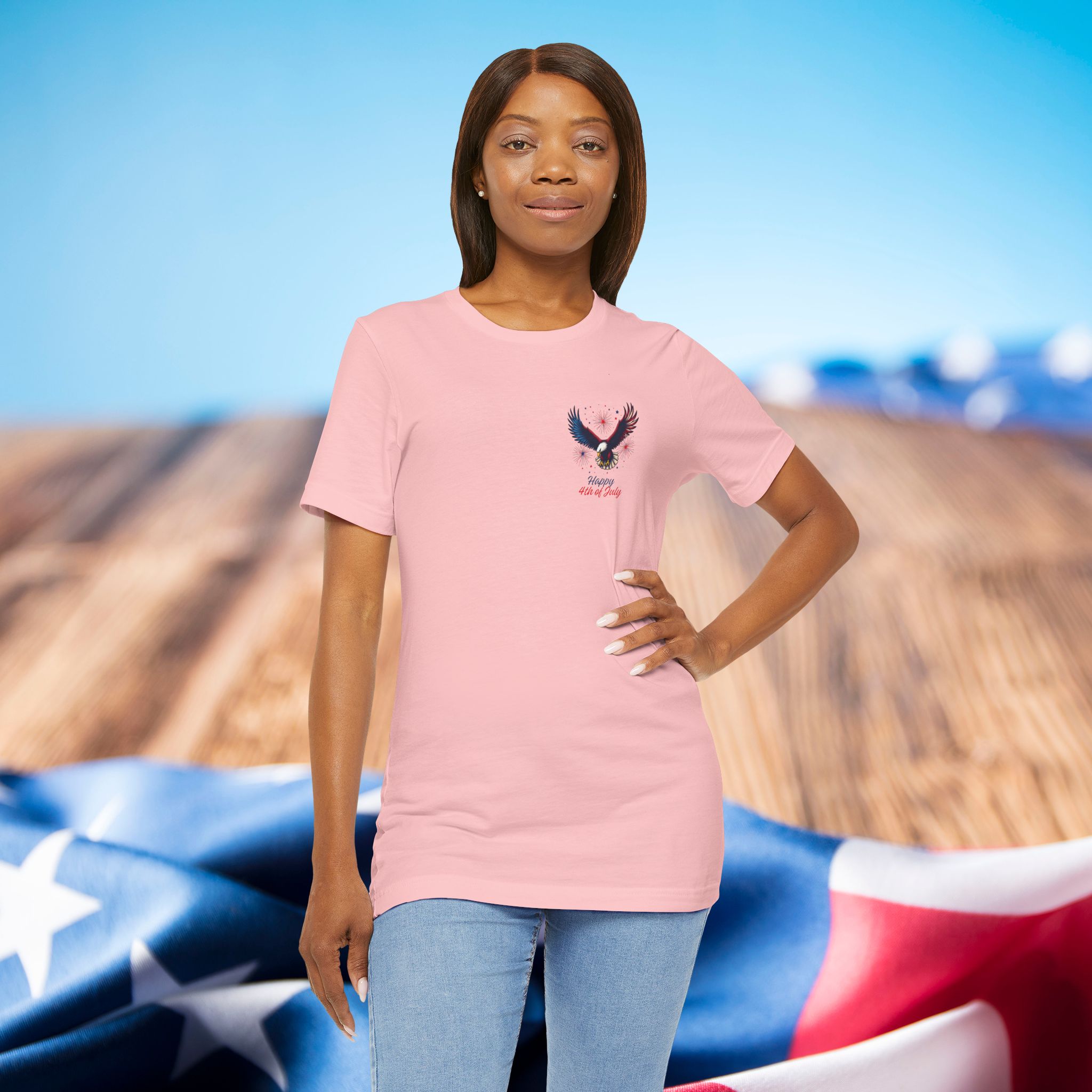 4th of july tshirt, pocket eagle shirt, patriotic usa t shirt, independence day gift, american flag top