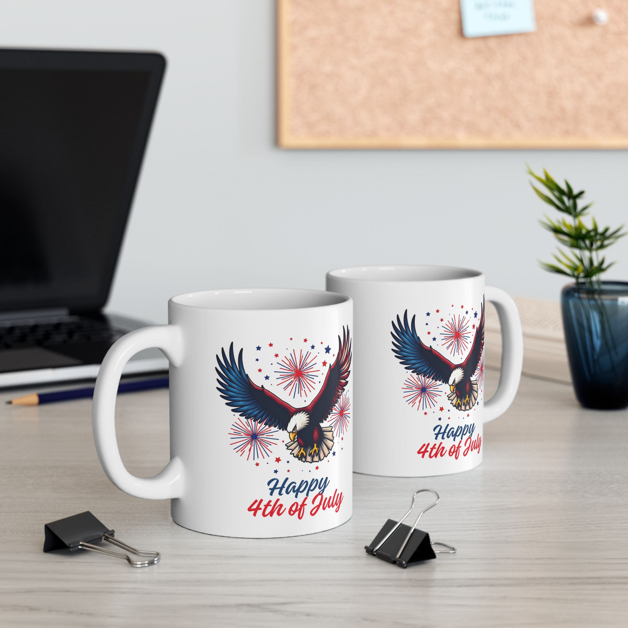 independence day 4th of july coffee cup ceramic mug | patriotic stars stripes