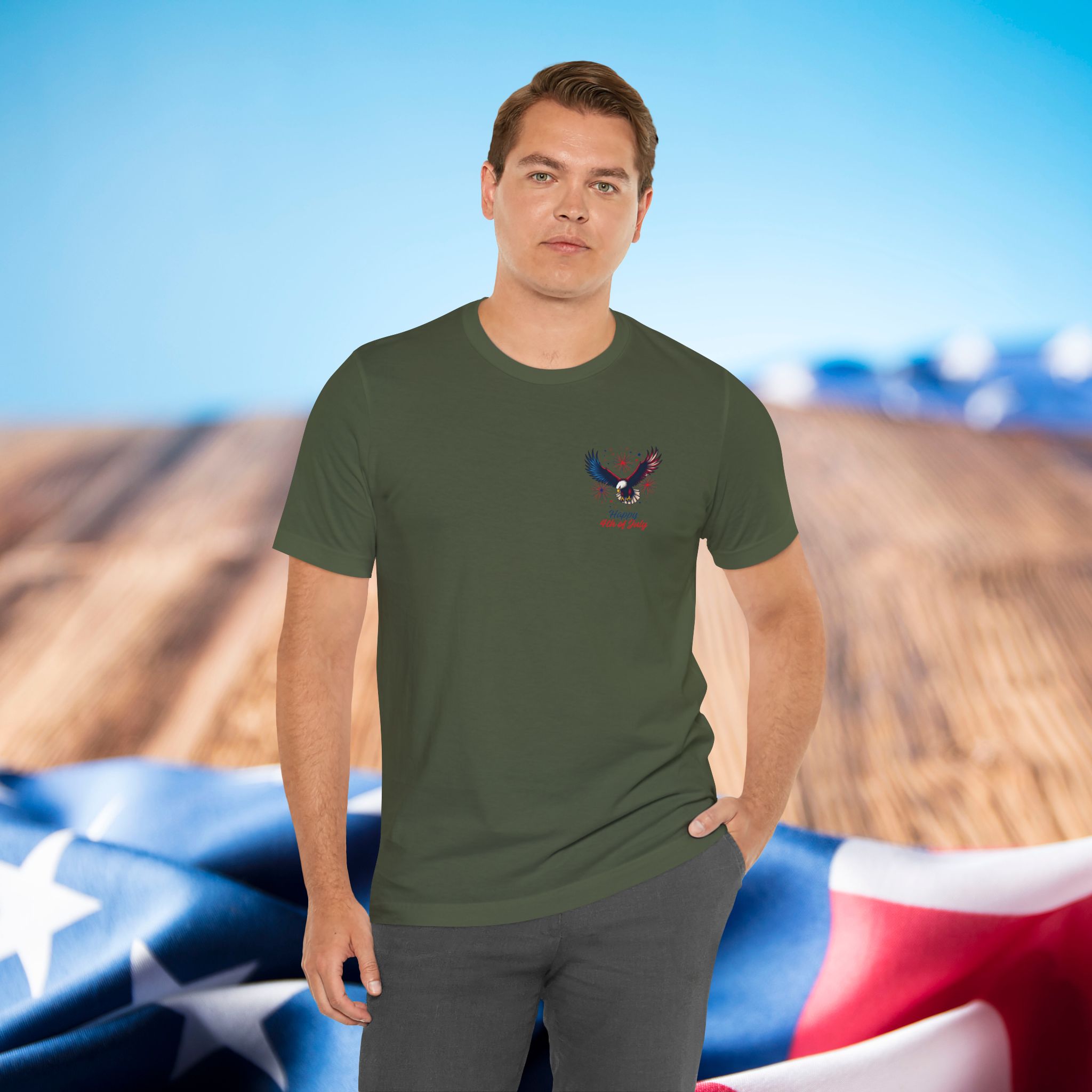 4th of july tshirt, pocket eagle shirt, patriotic usa t shirt, independence day gift, american flag top