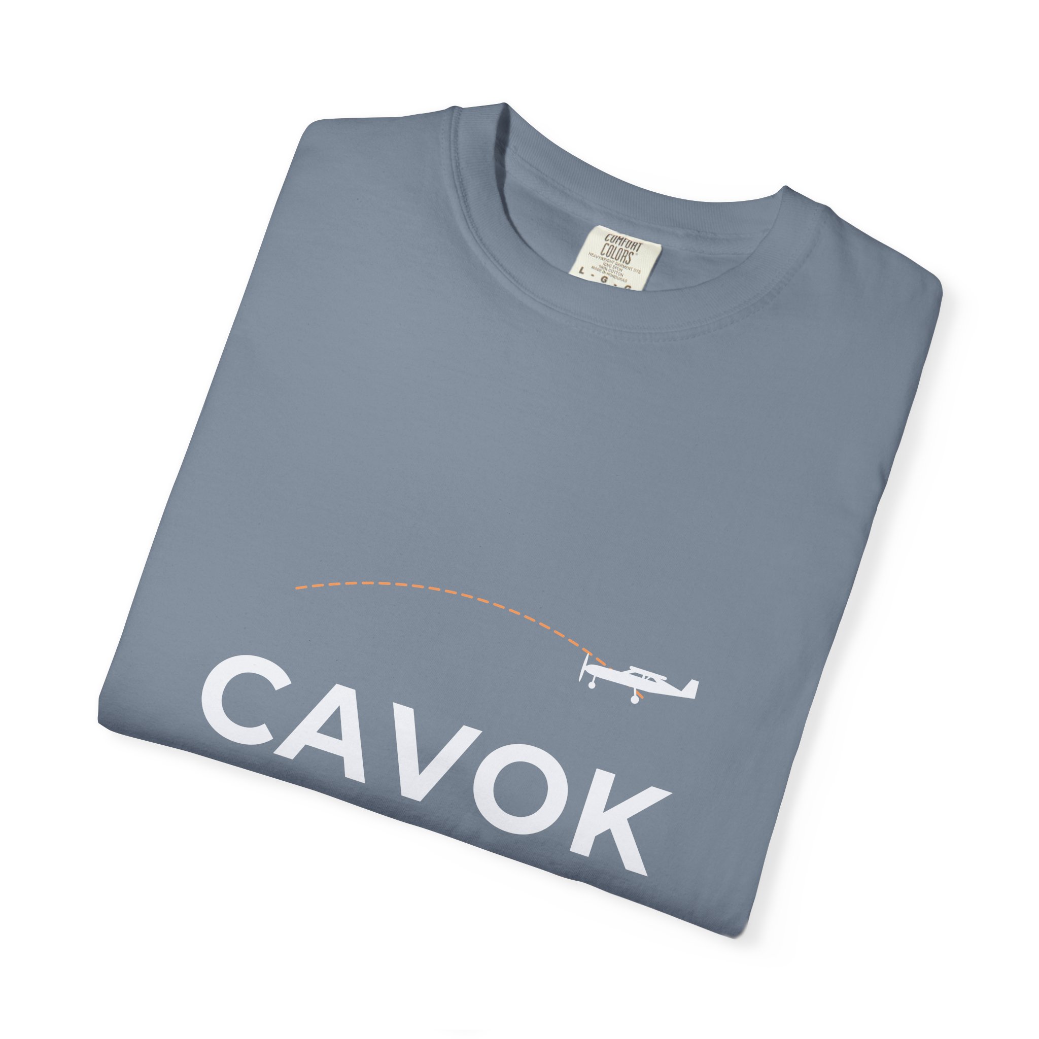 cavok t shirt – ceiling and visibility ok, garment dyed tee