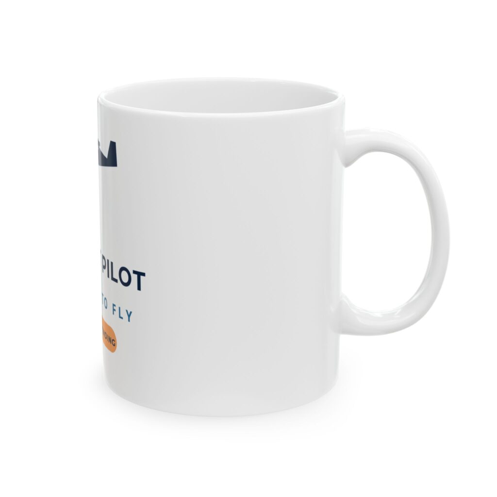 student pilot mug – learning to fly, 11oz / 15oz