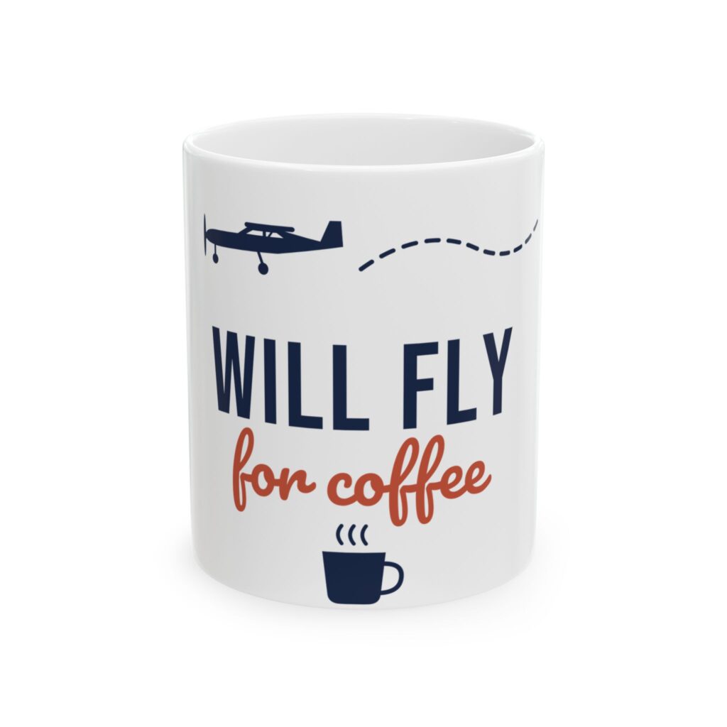 will fly for coffee mug – light aircraft design, 11oz / 15oz