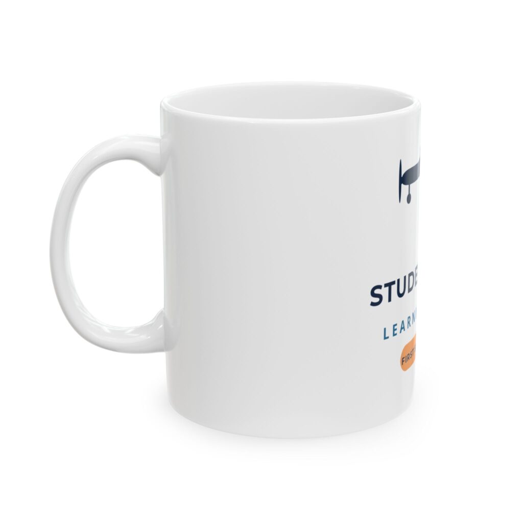 student pilot mug – learning to fly, 11oz / 15oz