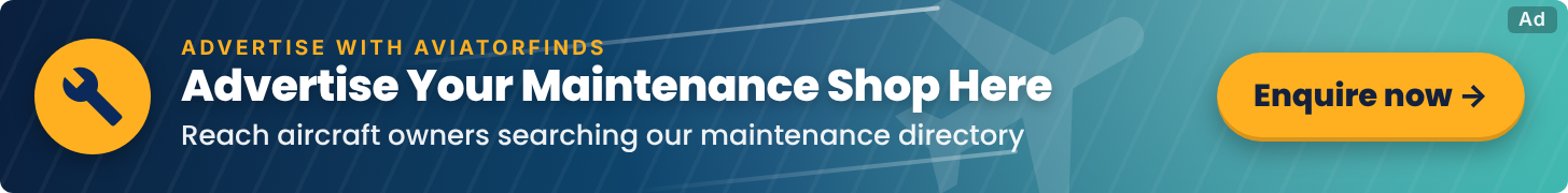 Advertise your aircraft maintenance shop in the AviatorFinds directory – enquire now